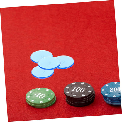 BESPORTBLE Transparent Bingo Chips Math Counting Discs for Game Night Educational Activities and Sorting for
