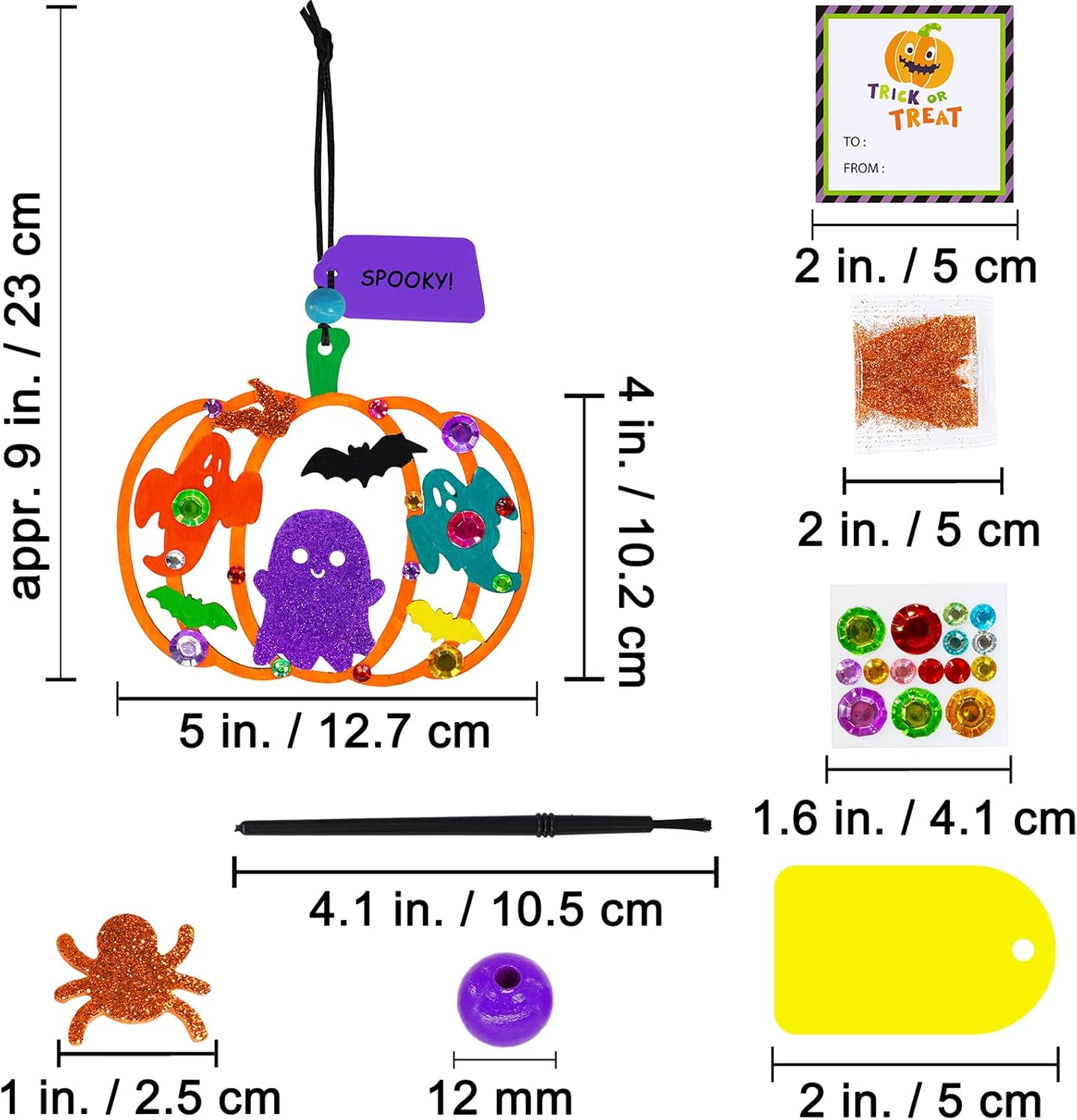 Winlyn 24 Sets Halloween Pumpkin Craft Kits DIY Wooden Pumpkin Ornaments Craft Kits Unfinished Paintable Wood Pumpkin Halloween Crafts for Kids Classroom Activities Art Project Halloween Decorations