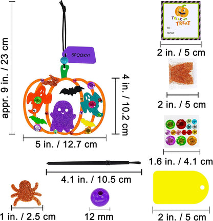 Winlyn 24 Sets Halloween Pumpkin Craft Kits DIY Wooden Pumpkin Ornaments Craft Kits Unfinished Paintable Wood Pumpkin Halloween Crafts for Kids Classroom Activities Art Project Halloween Decorations