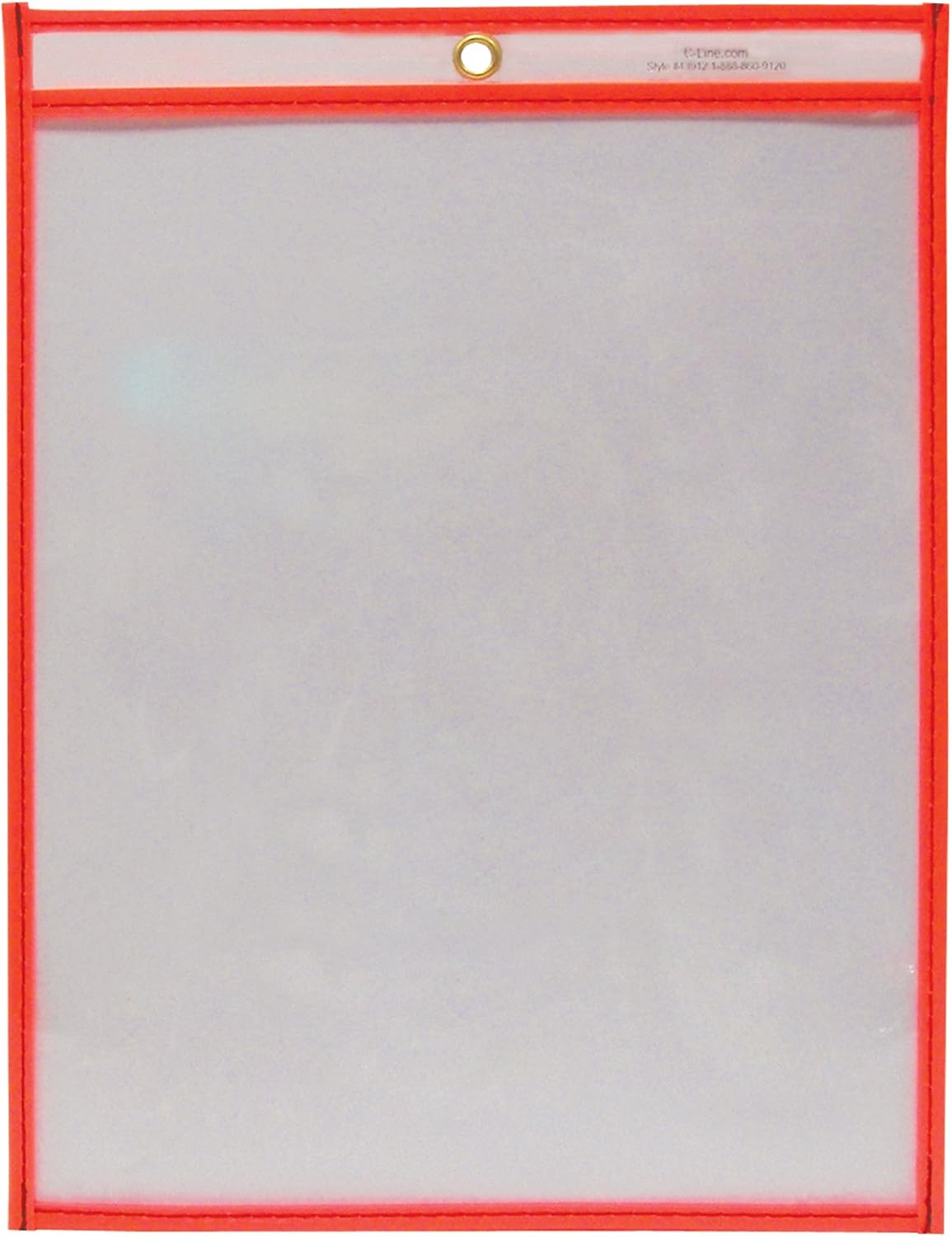 C-Line Reusable Dry Erase Pockets, 9 x 12 Inches, Assorted Neon Colors, 25 Pockets per Pack (40820)