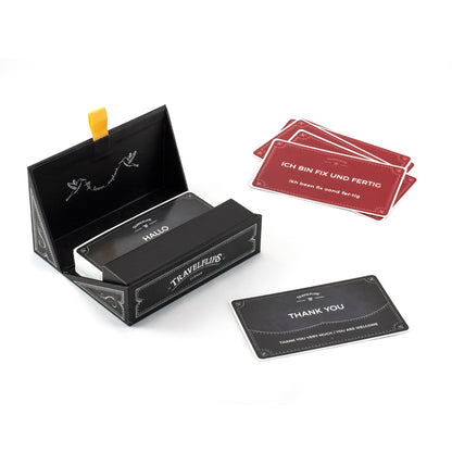 Italian Flash Cards - Learn Italian Language Vocabulary Words and Phrases - Basic Sentences for Beginners - Gift for Travelers, Kids, and Adults - Language Cards by Travelflips