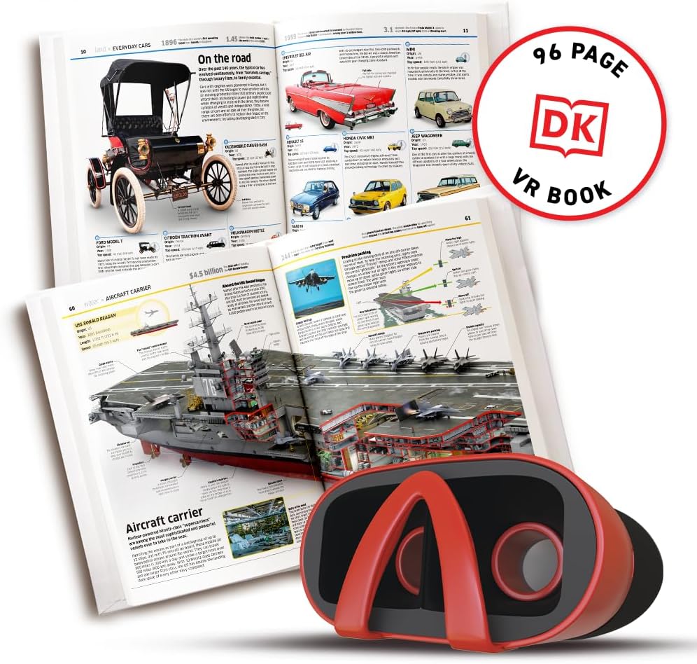 Abacus Brands Virtual Reality Discovery Box Transport! - Illustrated Interactive VR Book and STEM Learning Activity Set - for Ages 8 and Up