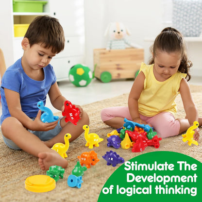 USATDD Matching Eggs for Toddlers Montessori Geometric Eggs Color & Shape Recognition Toy, Fine Motor Skills Shape Sorter Puzzle, Easter Eggs Toys Gifts for Kids, Easter Basket Stuffers