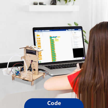 ACEBOTT 5-in-1 ESP32 STEM Smart Home and School Education Kit Compatible with Arduino, STEM Robotics Science Kits for Students Age 12+, Engineering Projects STEAM Activities Gifts 12-16 Year Old