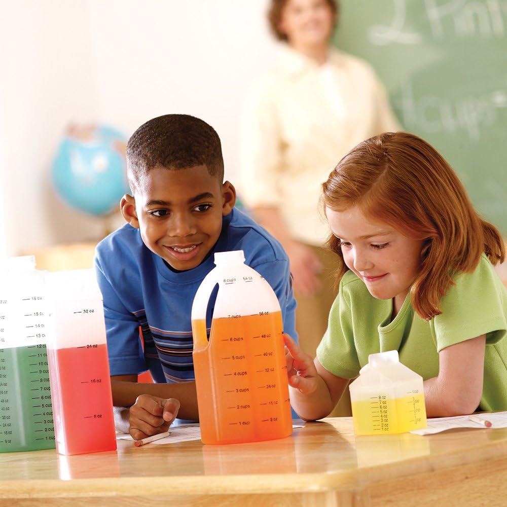 Learning Resources Gallon Measurement Set - Volume Measuring Science Kit, STEM Projects, Chemistry Accessories, Classroom Must Haves, Teacher and Student Supplies, Back-to-School Tools