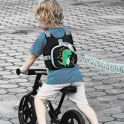 Accmor Toddler Harness Leash + Reflective Anti Lost Wrist Link, Cute Car Kids Back Pack with Hand Strap Collapsible Child Walking Restraint Belt Tether Hold Baby Boys Close for Outdoor Travel