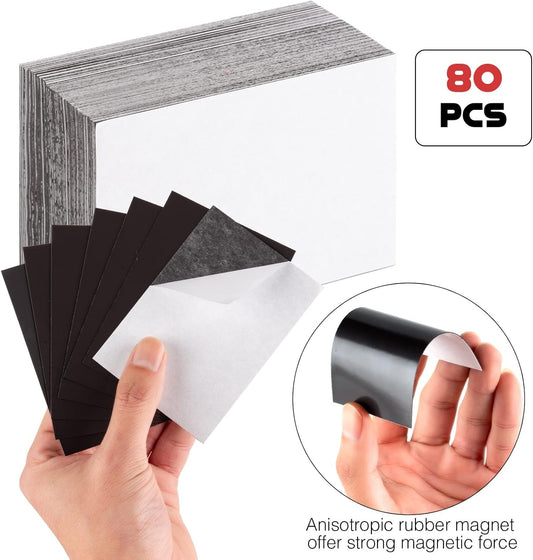 Adhesive Magnetic Sheets for Letter Size 8.5x11 (Pack of 8),Magnet Sheets with Self-Stick Adhesive for Home/Classroom/Office,Easy Cut DIY Paper Craft Magnet