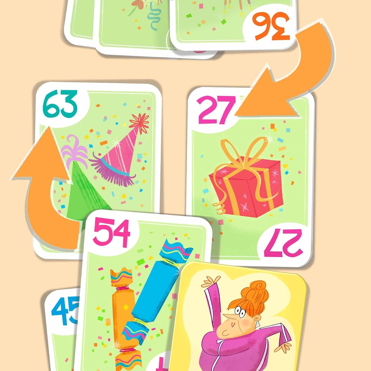 Melon Rind Jump 1, Math Game for Kids Learning Adding and Subtracting by 1, Lively, Card Game, Quick Activity for Boosting Math Confidence, Easy Screenless Fun, Perfect for Kindergarteners, Ages 5+