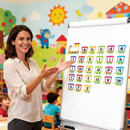 Little Train Alphabet Flash Cards Spelling Game Dry Erase Sight Word Flash Cards Learning Resources ABC Learning Classroom Games