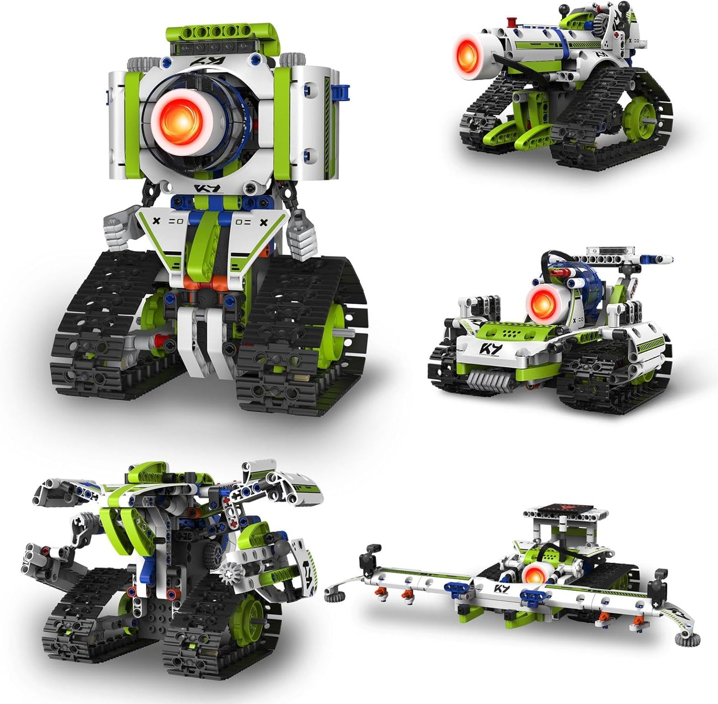 STEM Robotics Kit for Kids Ages 8-12,5 In1 Robot Building Kit Toys,337 Pcs Blocks App & Remote Control Robot Building Set,Erector Set for Kids Age 8 9 10 11 12+