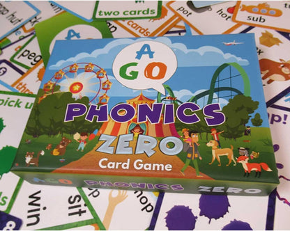 AGO Phonics Card Game - Advanced Set (Levels 4 and 5) A Fun Game to Build Phonics and Reading Skills. Learn Tricky phonemes (digraphs/dipthongs/Word Families/Silent Letters & More!)