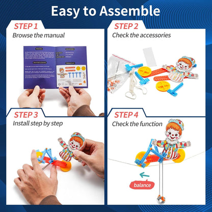 STEM Robotics Kits for Kids Age 8-12, DIY Engineering Crafts Kit Science Robot Building STEM Toys for Boys & Girls Ages 8-13 8-10 8 9 10 12 13 14