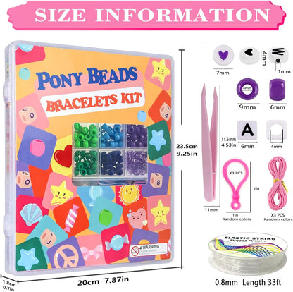 LIS HEGENSA Pony Beads Bulk,Kandi Kit for Necklace Jewelry Making Hair Braiding,Bracelets Making Kits,Hair Bead,Bracelet Beads,Plastic Bead for Crafts Braids Girls (12 Color,900PCS)