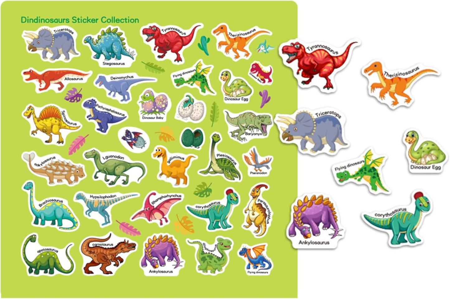 FUNCLASS 4 Pack Reusable Sticker Books for Toddlers 3,Toddler Sticker Books for Travel,Quiet Sticker Books for Kids,Kids Jelly Sticker Books with Animal,Dinosaur,Vehicles,Farm,Toddler Birthday Gifts