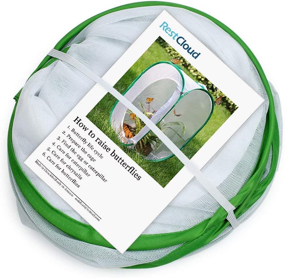 3-Pack Insect and Butterfly Habitat Cage Terrarium Pop-up Butterfly Enclosure (3 x 15.7 x 15.7 x 23.6")