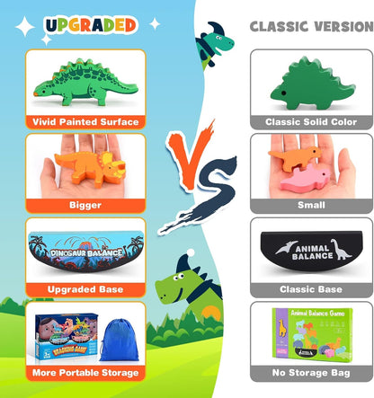 IPOURUP Montessori Toys for Kids 3-7 Wooden Farm Animal Blocks Stacking Games Educational Toy for 3 4 5 6 Year Old Girls Boys Christmas Birthday Gifts for Grandkids Toddler Balance Game Girls Age 3-5