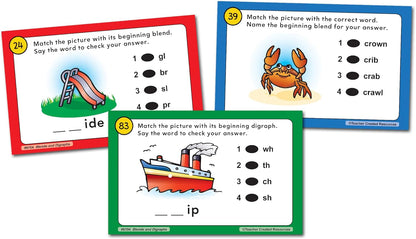 Teacher Created Resources Power Pen Learning Cards: Blends & Digraphs