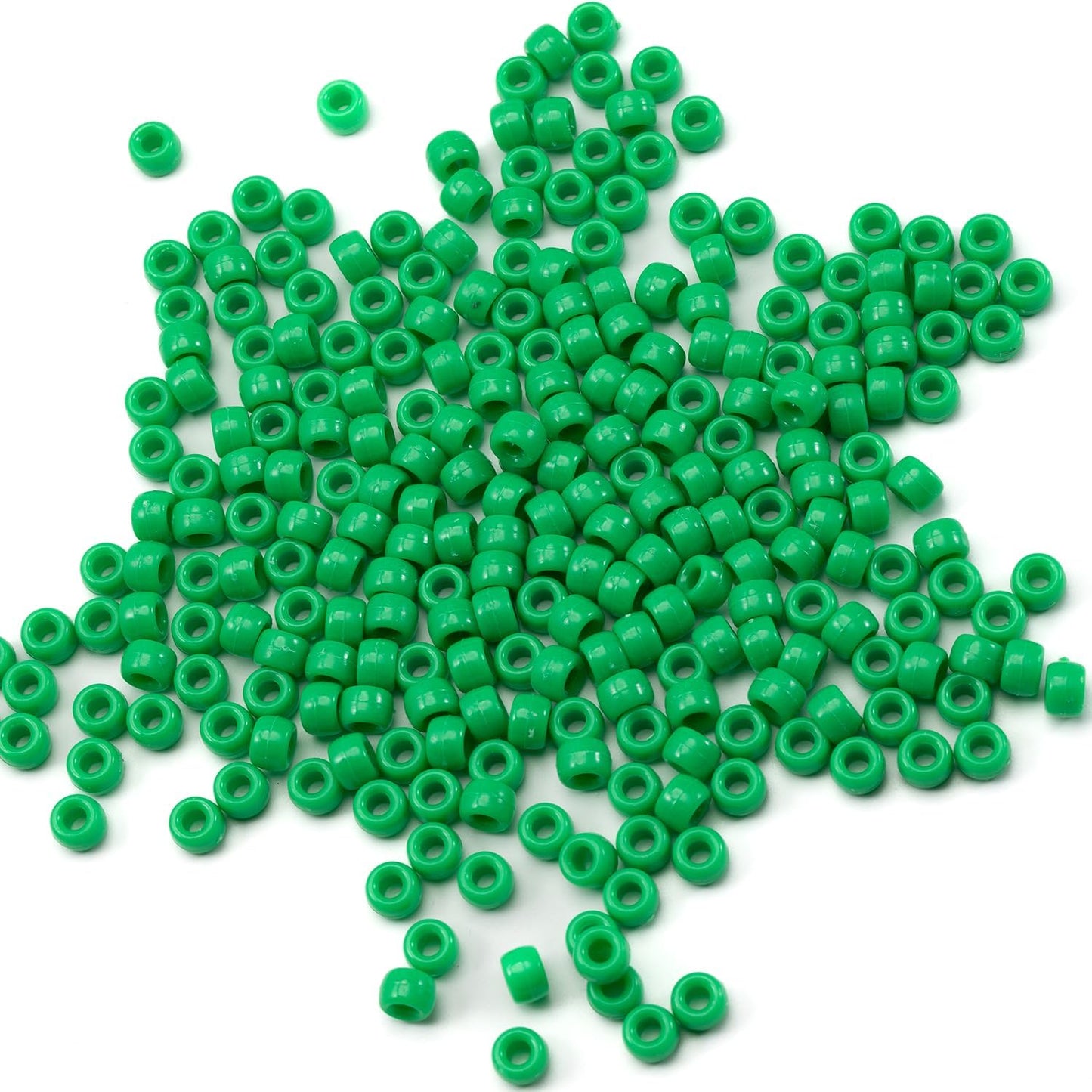 Gxueshan 1000 Pcs Acrylic Black Pony Beads 6x9mm Large Hole Pen Hair Kandi Beads Bulk for Friendship Bracelet Necklace Jewelry Making Earring Braiding Kit