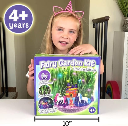 Bloonsy Unicorn Fairy Garden Kit | Light Up Terrarium Kit | STEM Toys | Arts and Crafts for Girls Age 4-12 | Science Presents