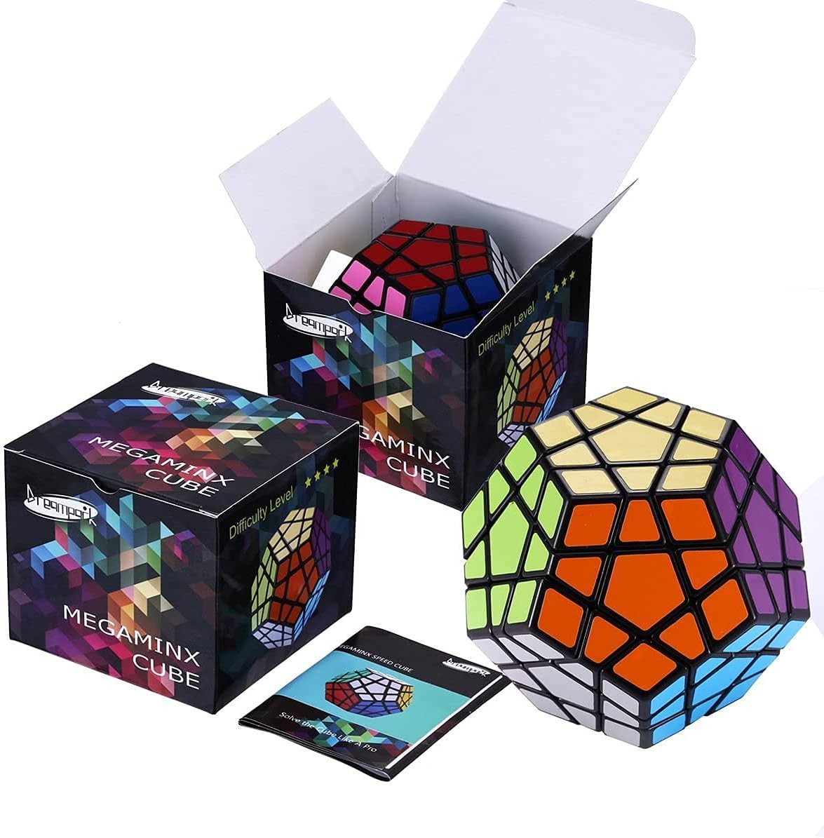 Dreampark 3x3 Megaminx Speed Cube Puzzle Toy, Black