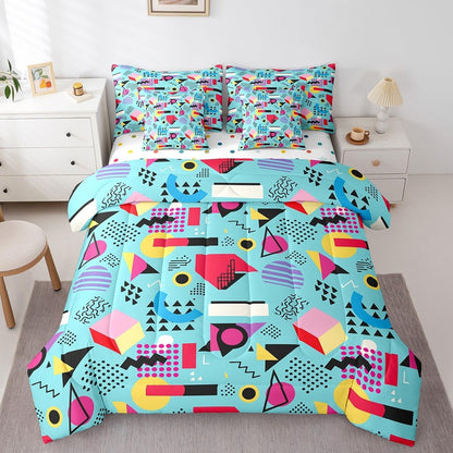Erosebridal Chemical Equation Bed in a Bag Queen Comforter Set 7 Piece,Chemistry Bedding Sets Science Students Learning Gift Sheet Set with Comforter,Molecular Formula Education Bed Set - Colors A