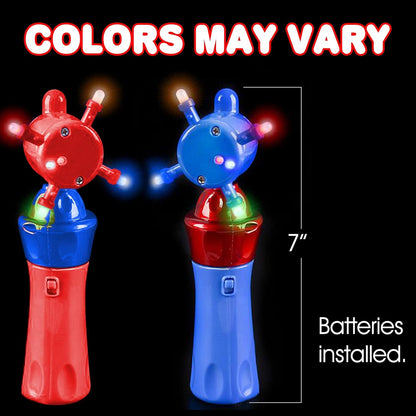 ArtCreativity Light Up Wand for Kids, Set of 2 LED Light Up Toys with Flashing Lights, Fun Light Spinning Toys, Sensory Toy for Kids with Autism