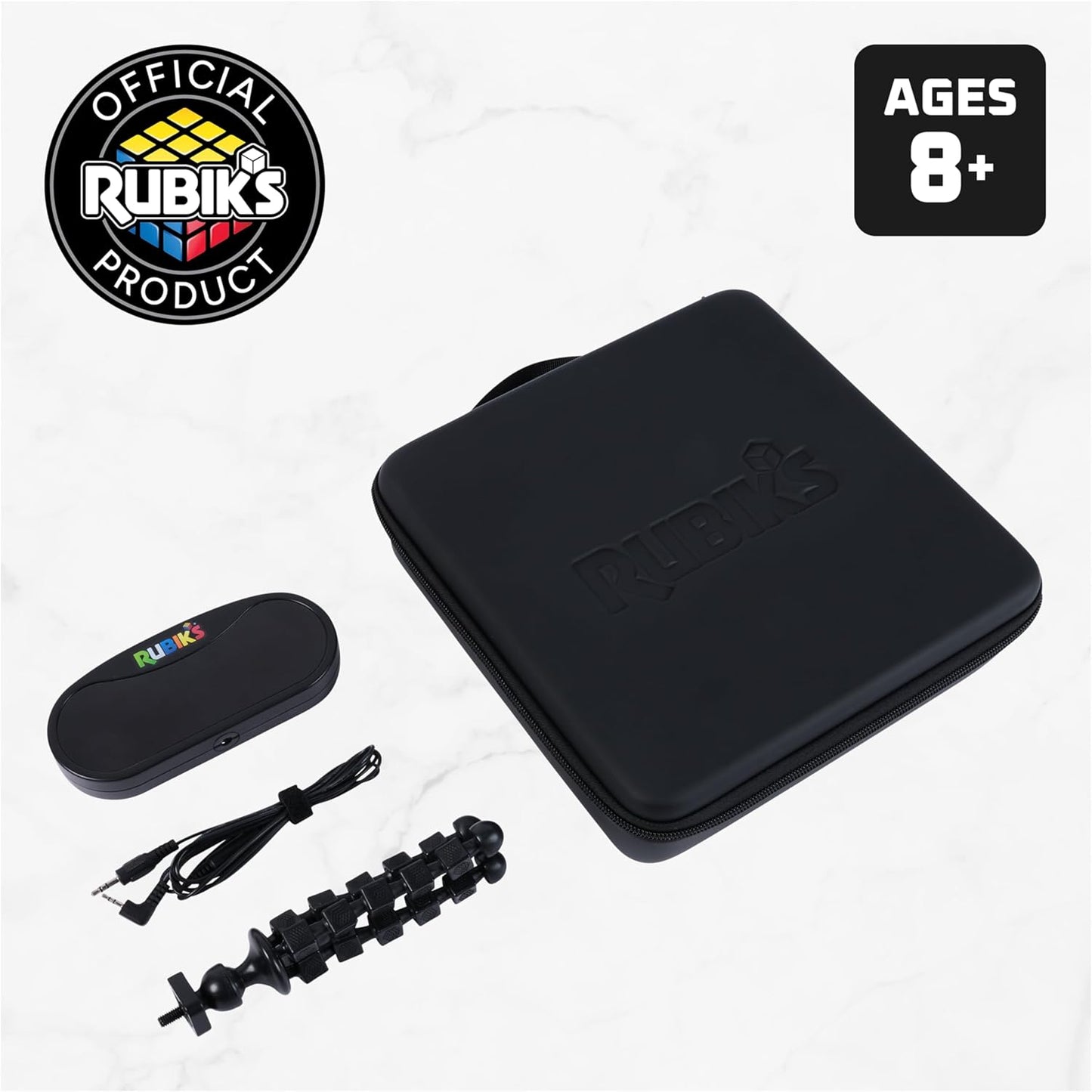 Rubik’s Cube, 3x3 Magnetic Speed Cube for Super Fast Solves, Twisting Fidget Toy, Challenging Brain Teaser & Sensory Puzzle for Adults, Teens, & Kids, for Ages 8 & Up