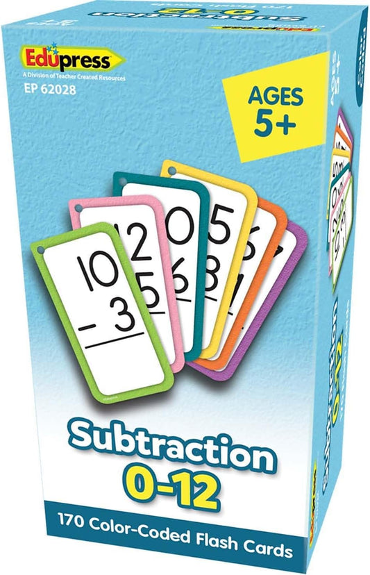 Teacher Created Resources Subtraction Flash Cards - All Facts 0-12 (EP62028)