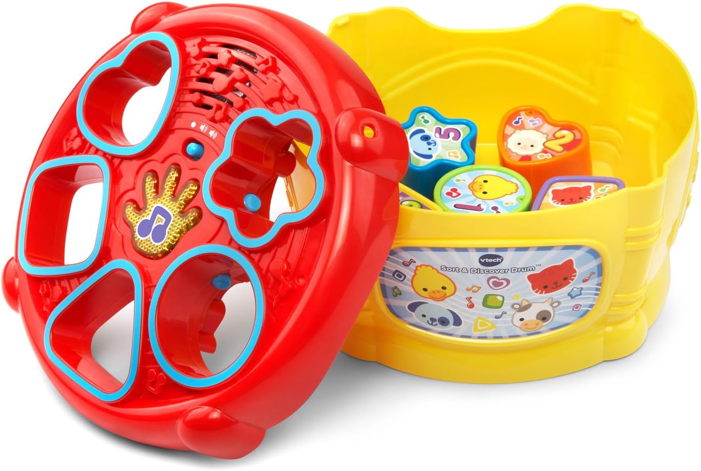 VTech Sort and Discover Drum, Yellow