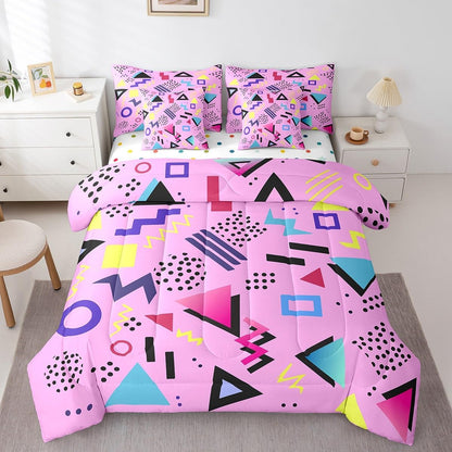 Erosebridal Chemical Equation Bed in a Bag Queen Comforter Set 7 Piece,Chemistry Bedding Sets Science Students Learning Gift Sheet Set with Comforter,Molecular Formula Education Bed Set - Colors A