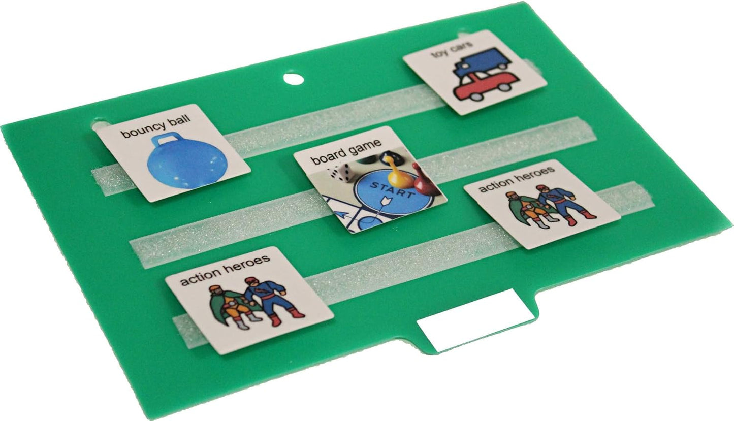 Smile4autism Large 2.5x10 ¼” Tools Perfect to Keep Your Loose Visual Picture Cards Organized. Autism, ABA, ADHD, Language & Apraxia Aspergers