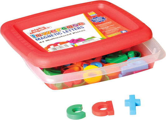 Educational Insights Multicolored Uppercase AlphaMagnets , Set of 42 Uppercase Letters: Perfect for Homeschool & Classroom, Ages 3+