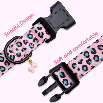 Faygarsle Dog Collar for Small Medium Large Dogs Colorful Puppy Collars for Female Dogs Toy Building Blocks Patterned Pet Collars for Summer Spring Wedding Puppy Girl Dog Collar M