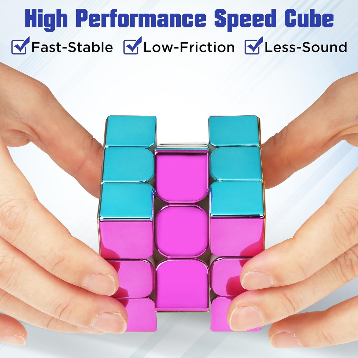 D-FantiX Cyclone Boys 3x3 Speed Cube Stickerless Magic Cube 3x3x3 Puzzles Toys (56mm)