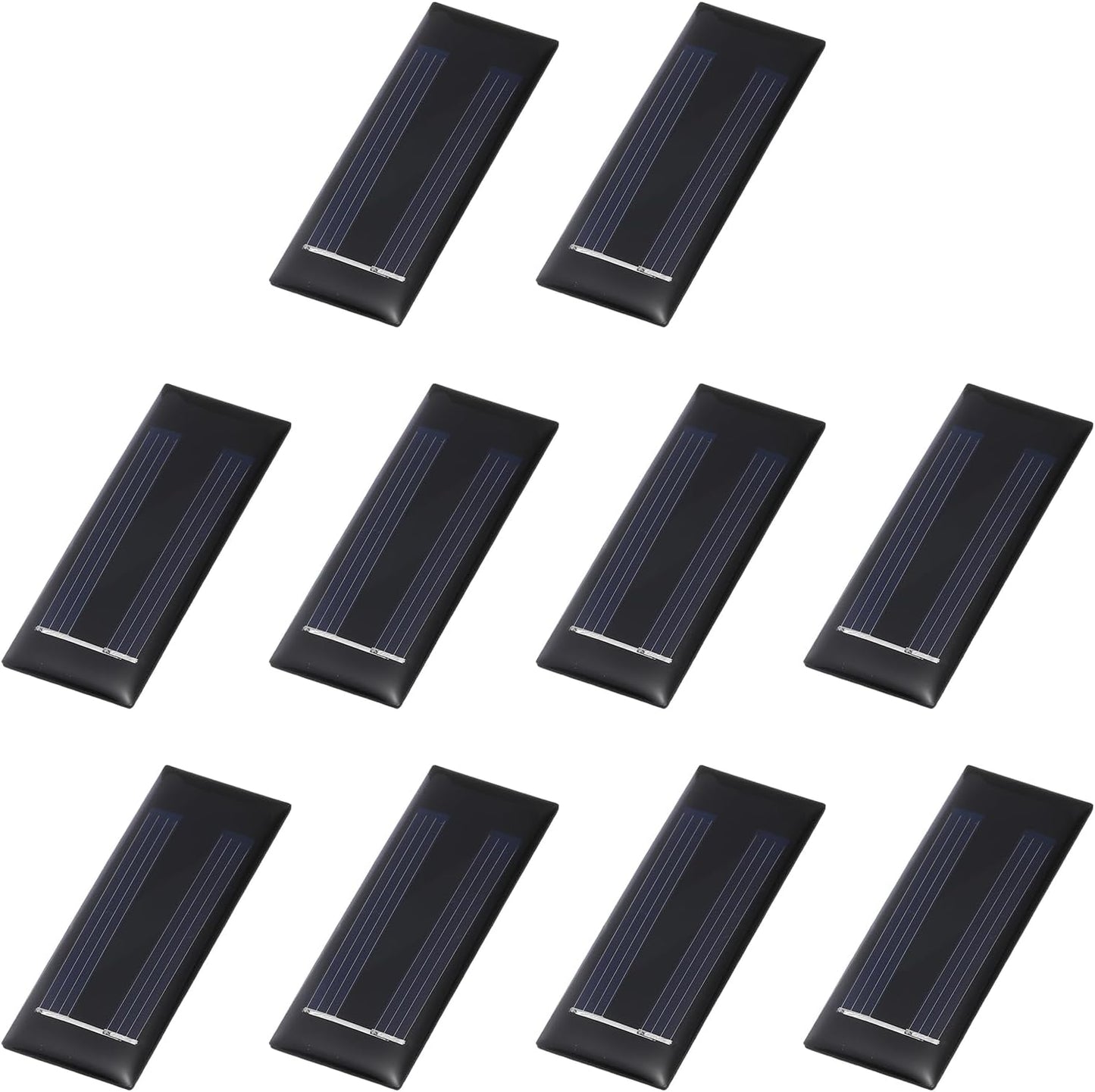 MECCANIXITY 10PCS 2V 0.08W 0.04A Mini Solar Panels for Solar Power, Small Solar Photovoltaic Cells Charge DIY Electric Toy Materials Solar System Kits, 1.57" x 1.57"