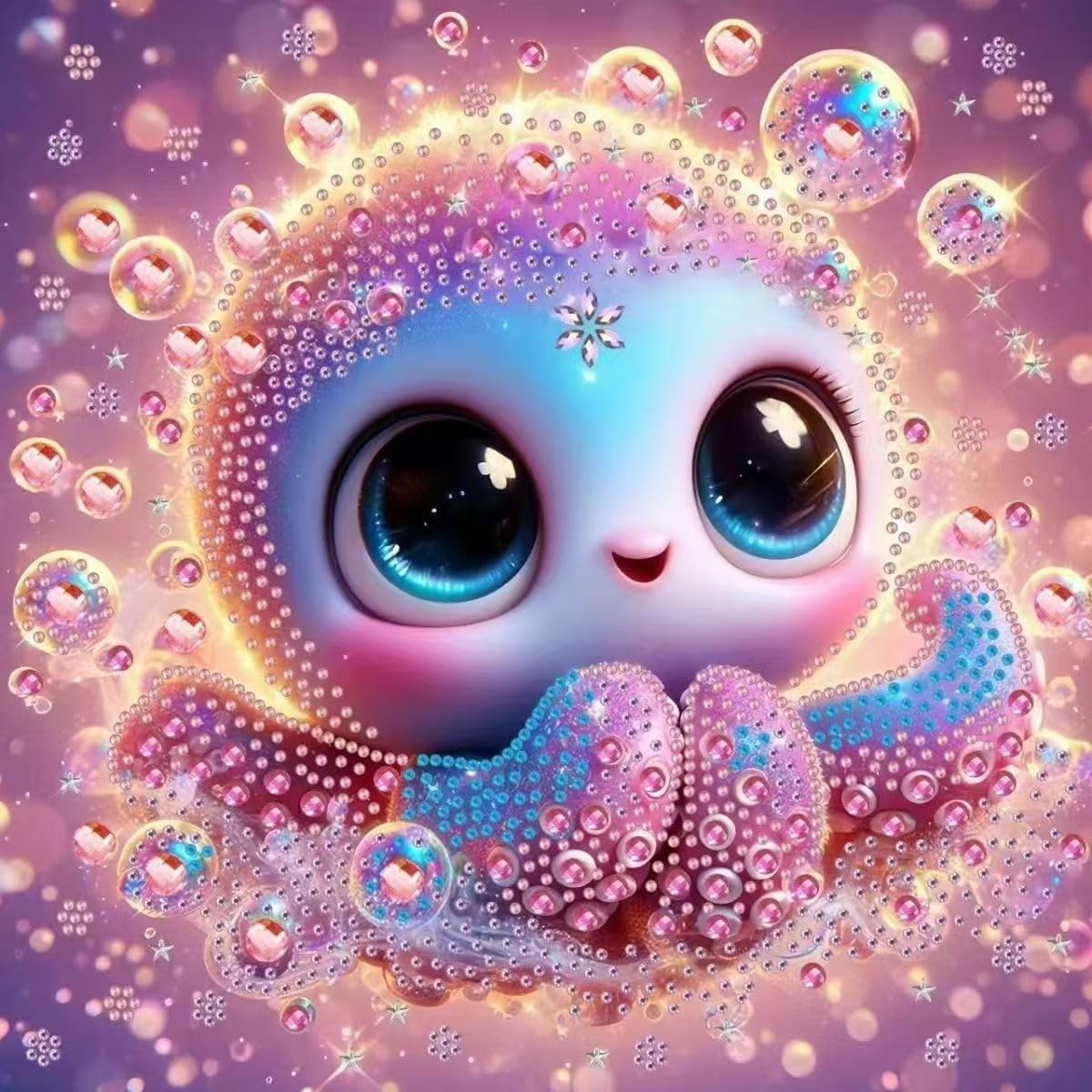 FONYANE Diamond Art for Kids & Girls & Boys,Gem Art Animal Stickers Craft Kit for Kids Ages 4-6-8-10-12,Arts & Crafts for Boys Girls Birthday Party Gift Toy