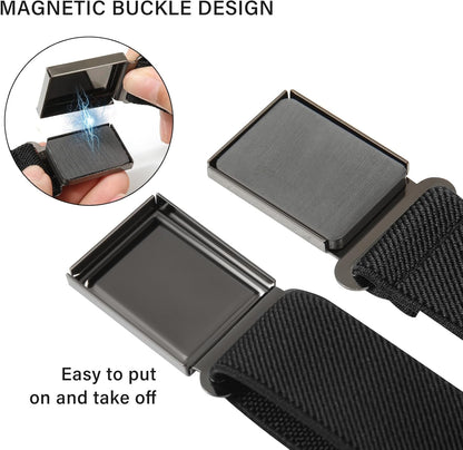 AWAYTR 3 PCS Kids Adjustable Magnetic Belts - Easy to Use Magnetic Buckle Belt for Boys and Girls