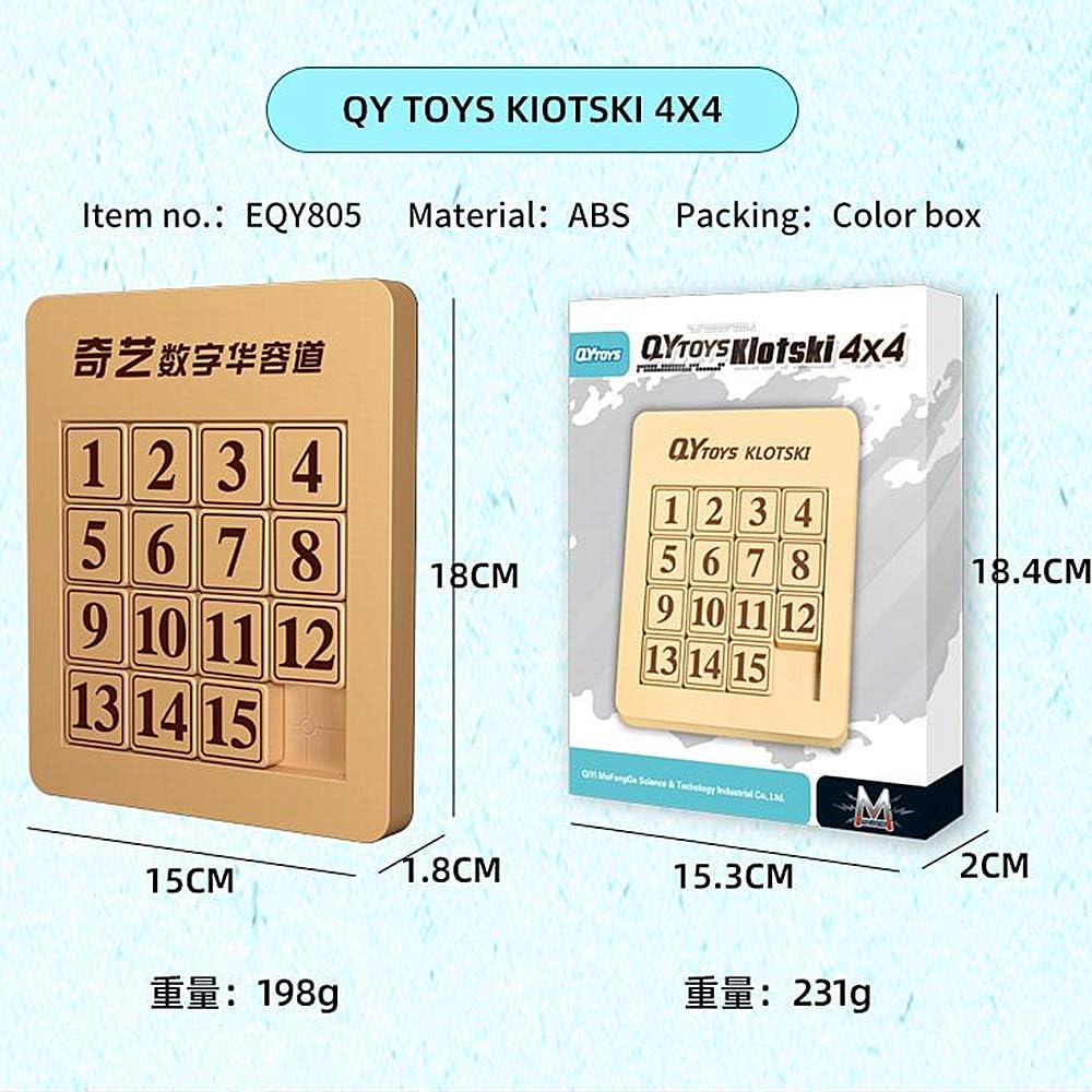 LiangCuber QY Toys 48 Klotski Puzzle Magnetic Sliding Number Puzzle ABS 7x7 Klotski Brain Teasers Toy Tangram Jigsaw Intelligence