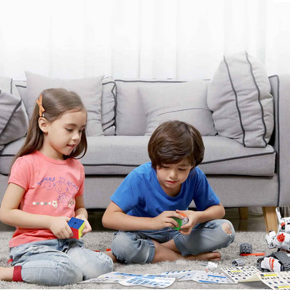 STEAM Life Speed Cube Set, Speed Cube Set of 2x2 3x3 4x4 Megaminx and Pyramid Cube Smoothly Stickerless Magic Cubes Collection for Kids & Adults