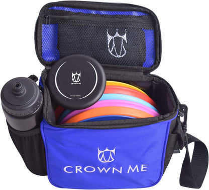 CROWN ME Disc Golf Starter Set,Disc Golf Set with 6 Discs, 1 Marker,1 Towel and Starter Disc Golf Bag Fairway Driver