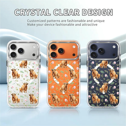 for iPhone 17 Pro Max Case [Compatible with Magsafe],Girls Women Clear Magnetic Case Silicone Shockproof Protective Cover with Pattern Colorful Motivational Letters