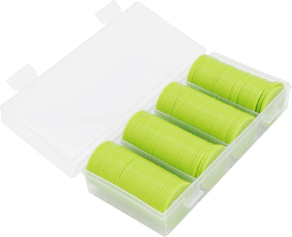 35MM/1.37-inch Box of 120 Counting Coins for Poker Chips and Game Coins (Light Blue, 35MM/1.37-inch)