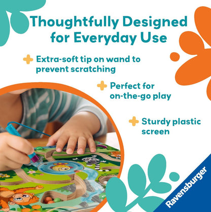 Ravensburger Play+ Magnetic Wooden Maze - in The Jungle | Interactive Sorting Game | Encourages Problem Solving & Focus