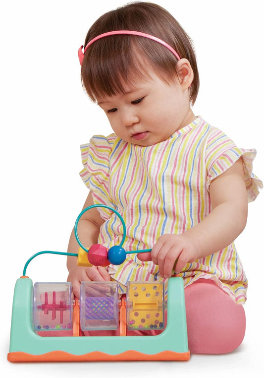 B. toys – Baby Shape Sorter – Sorting Toy with 3 Owls – Colorful Shapes, Bead Maze & Fun Sounds – Developmental & Educational Game for Babies & Toddlers – Hooty – Hoo – 10+ Months