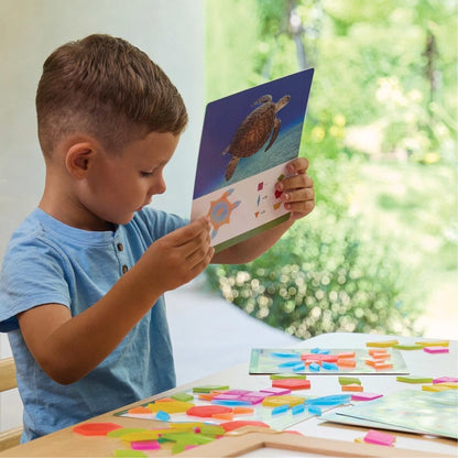 Kaplan Early Learning Translucent Tangram Tiles - 250 Pieces