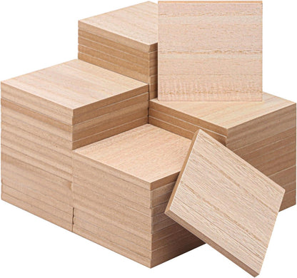 10 Pack Unfinished MDF Wood Rectangle Blocks, 3 x 10 Inch Wooden Blocks for Crafts, DIY Projects, and Custom Decor