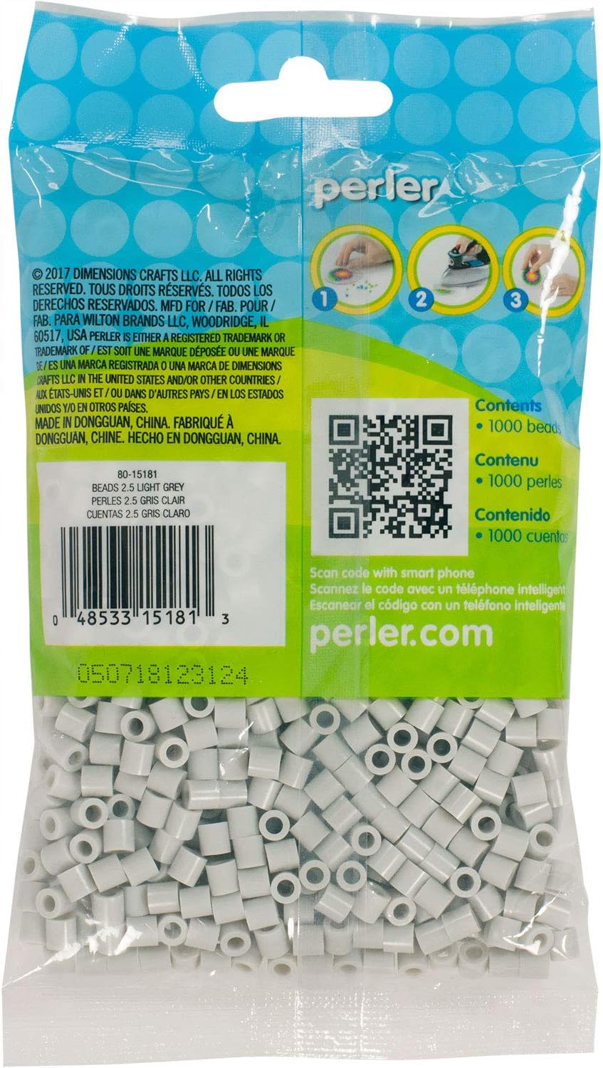 Perler Toothpaste Green Beads for Kids Crafts, 1000 pcs