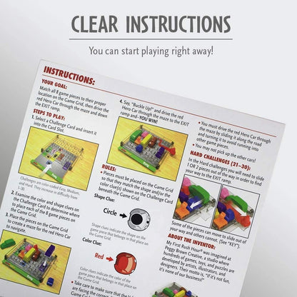 ThinkFun My First Rush Hour - Engaging Brain Game for Kids | Stimulating STEM Toy | Enhances Logic, Matching, Colors, and Shapes Skills | Best Gift for Toddlers