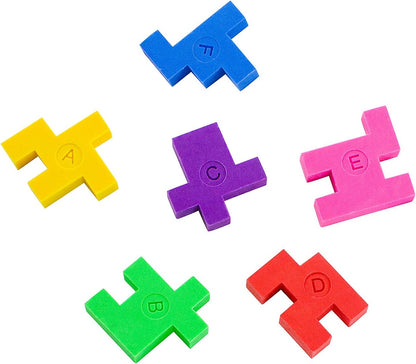 Super Z Outlet 12 Pack Colorful Puzzle Erasers Miniature Pencil Erasers Children Party Favors, Classroom Student Prize Packs, Brain Teasers (Cube)