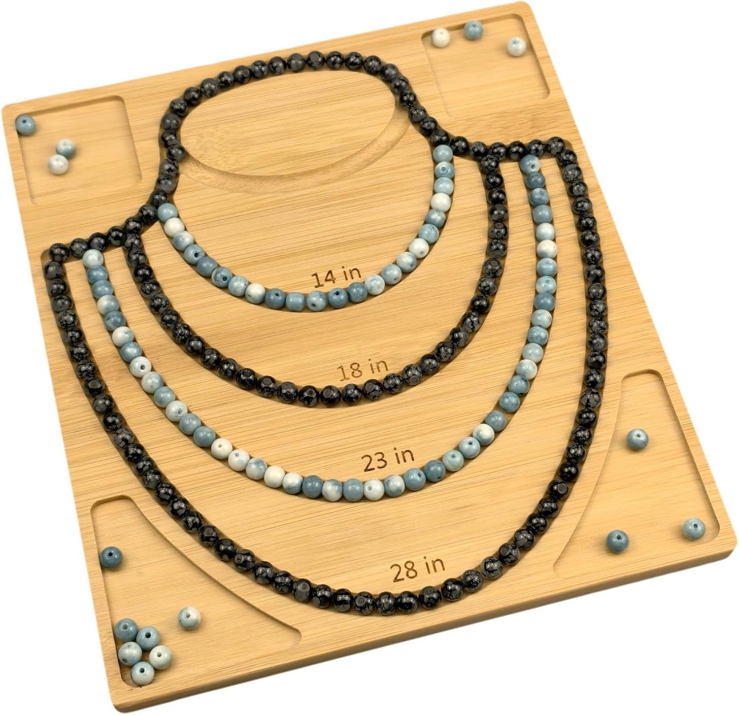 Petoysoso Bead Boards for Jewelry Making, Bamboo Beading Board for Jewelry Bracelet Making, Bracelet Bead Board, Bracelet Bead Board for Bracelet, Jewelry Making Supplies,Bead Tray 5" to 8"
